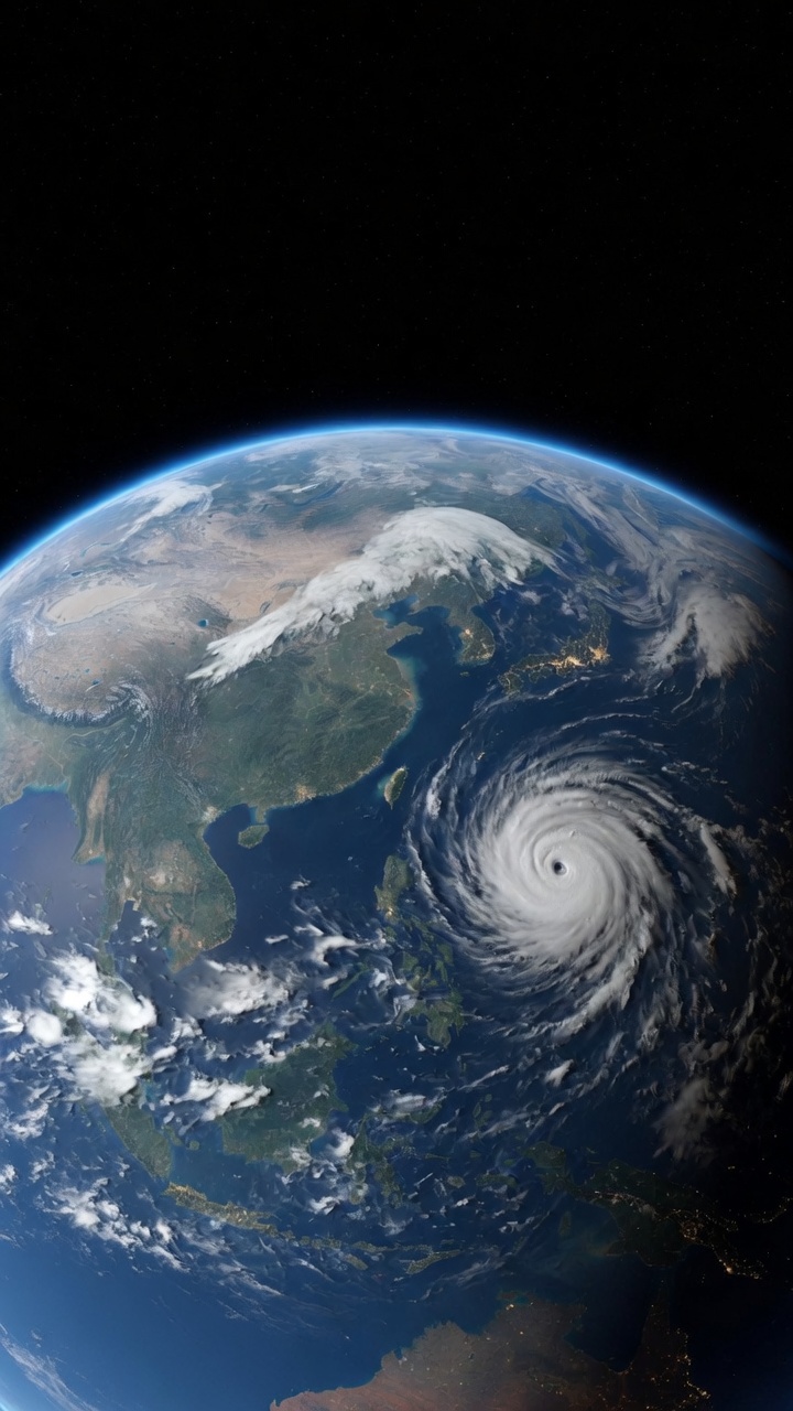 Selected still of Earth orbit