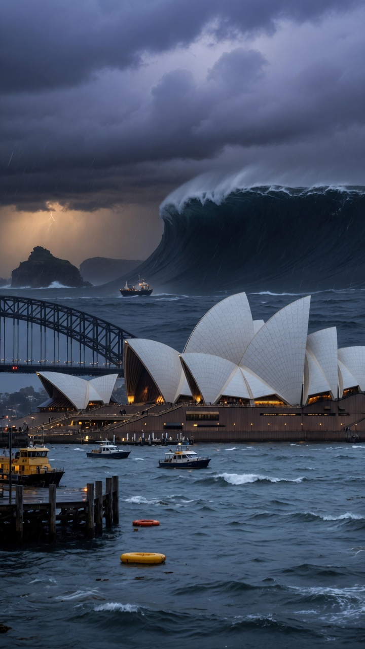Selected still of Sydney — tsunami